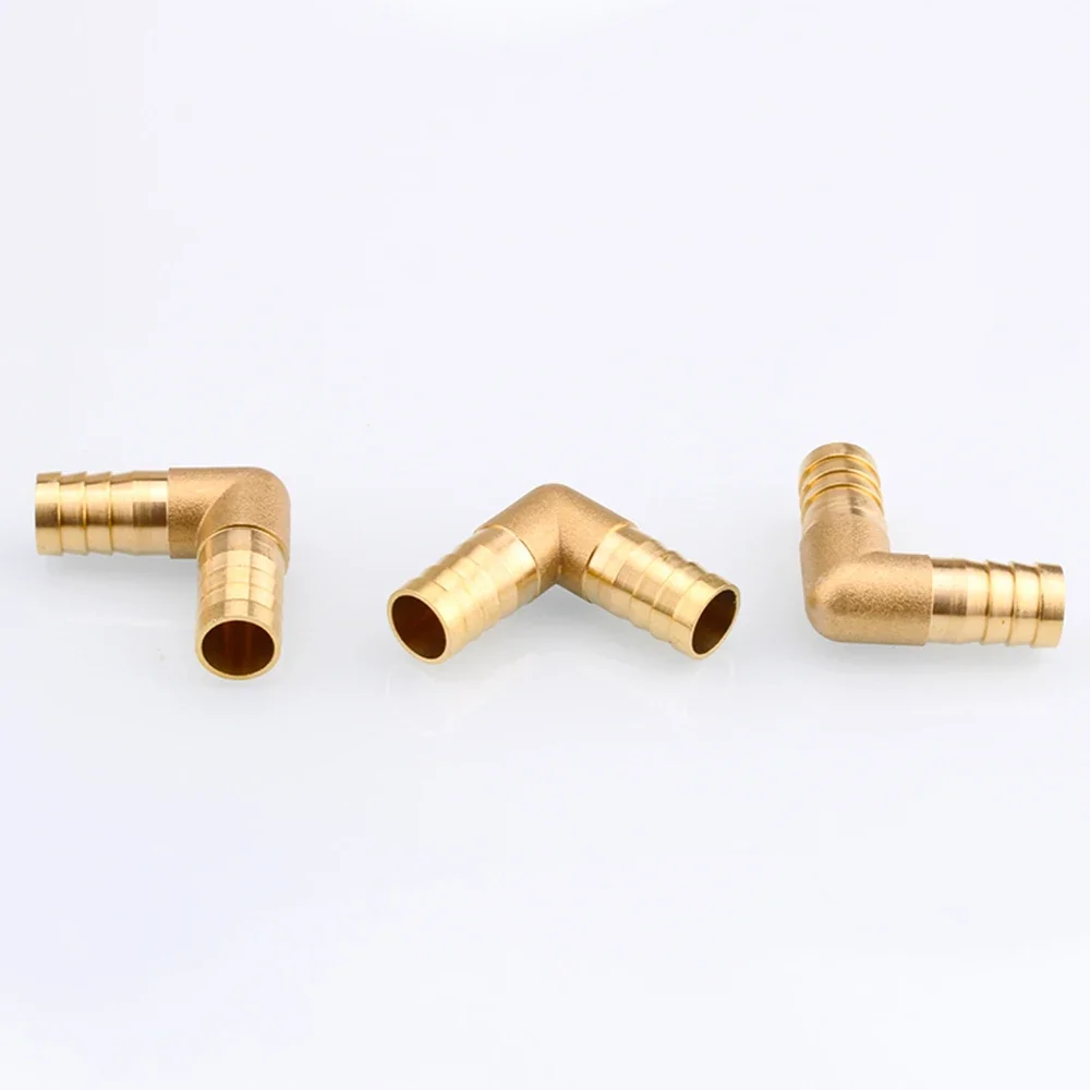 1 PCS 6/8/10/12/14/16mm Hose Barb Hosetail 90 Degree Elbow Equal / Reudcing Brass Pipe Fitting Water Gas Oil