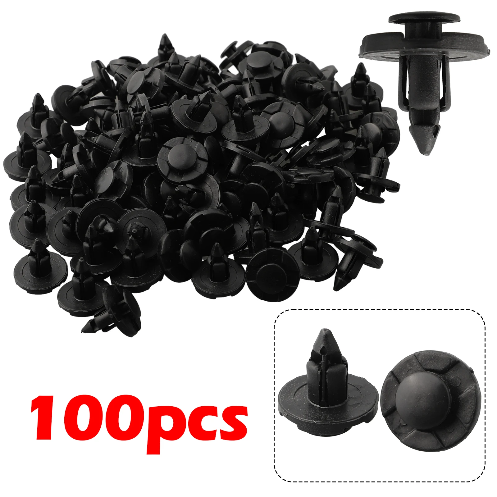 

100pcs Car Trim Clips X100 0155309321 For X-Trail For Qashqai For Navara For Micra Auto Fastener Clips