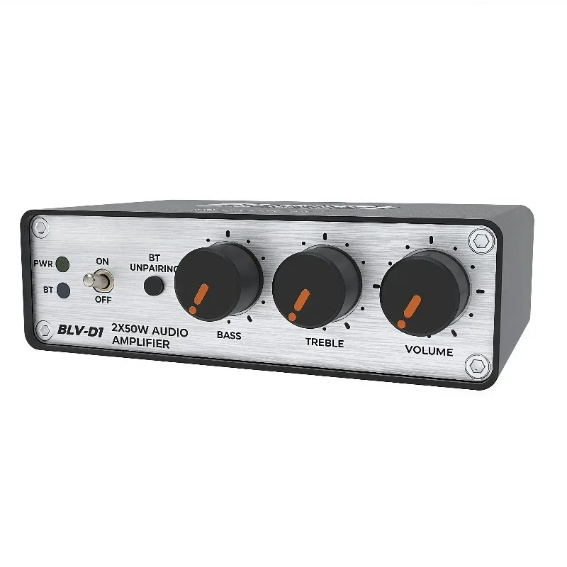 TPA3116 Bluetooth5.3 Digital Amplifier 2x50W Class D Desktop Amp DSP EQ Bass Treble Control PD USB Power Supply Audio Amplifier