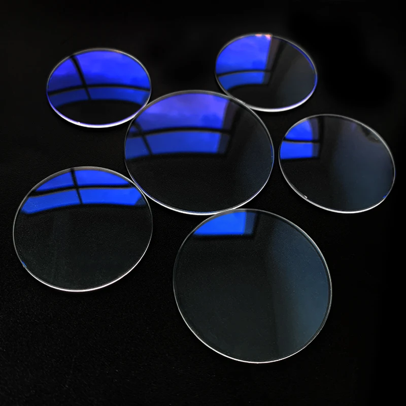 Blue AR  Sapphire Double Dome 1.5mm Thick Diameter 30-38.5mm Anti-scratch Anti Reflective Coating Coated Watches Repair Parts