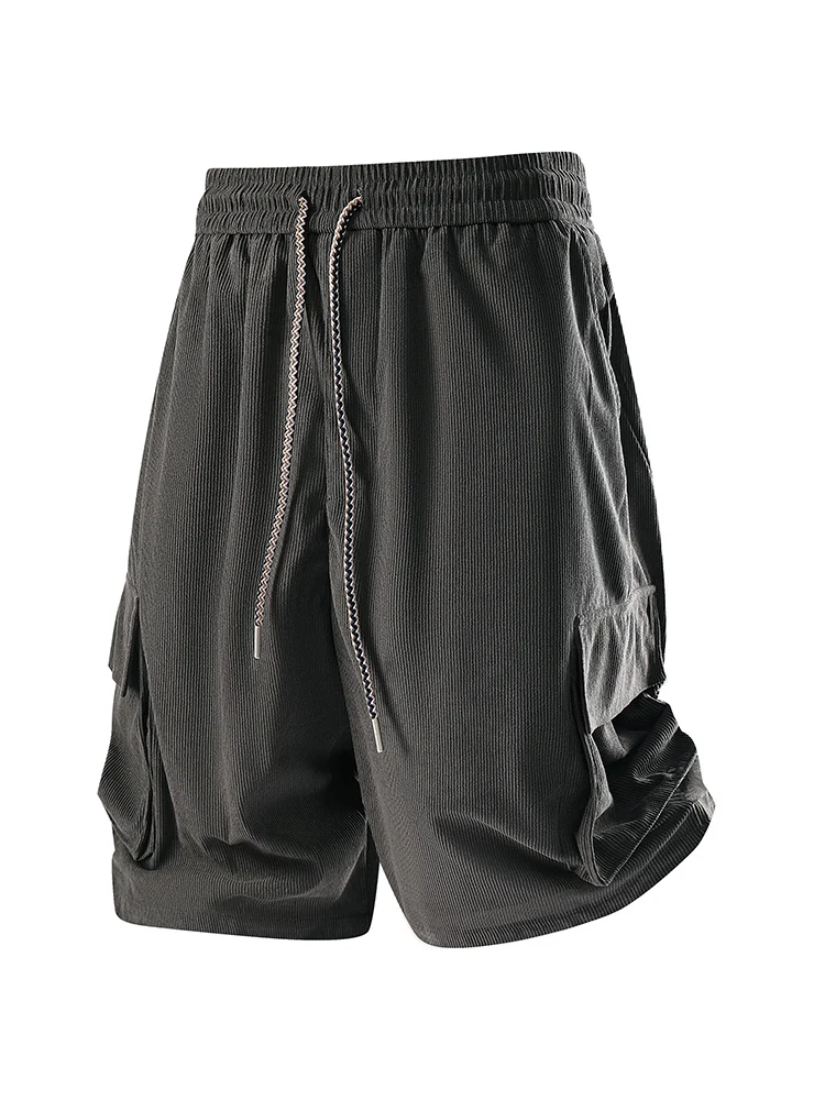 Men's Denim Jute Rugged Check Pattern Athletic Shorts for Men, American Retro Washed Summer Casual Pants