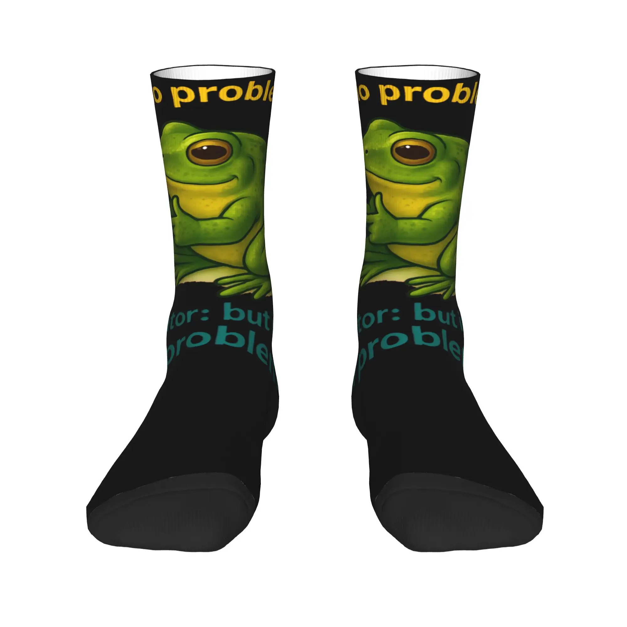 جوارب كاجوال للجنسين من الجنسين بدون مشاكل ولكن كان كل شيء مشكلة مضحكة ميمي إكسسوارات جوارب لطيفة قابلة للتنفس #3