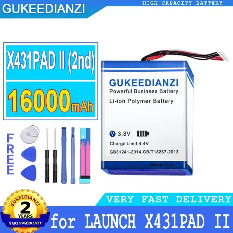 

Automotive Diagnostic Tablet Battery X431PAD II 2nd Generation Durable 16000mAh For Launch X431 Pad 2 High Performance