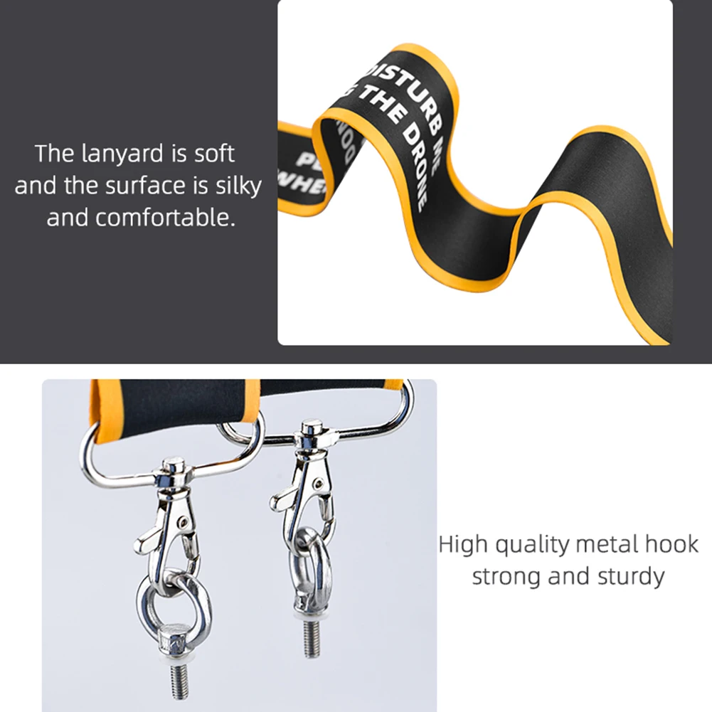 Lanyard Strap Widen Remote Control Strap with Warning Sign Shoulder Lanyard for  RC&RC Pro&Mini 3 Pro Remote Controller