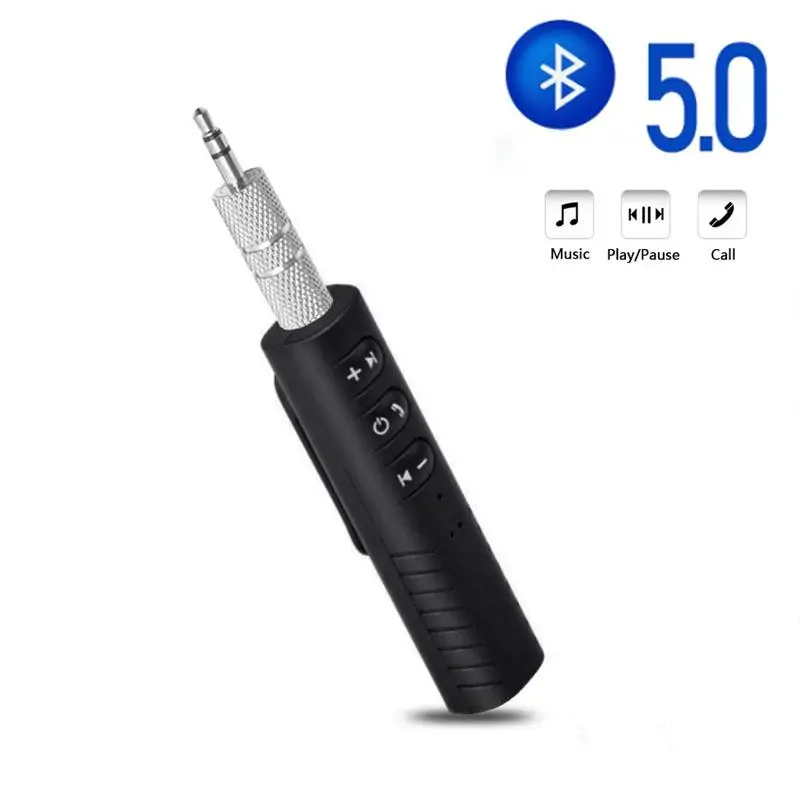 New Wireless Bluetooth 5.0 Receiver Transmitter Adapter 3.5mm Jack For Car Music Audio Aux A2dp Headphone Reciever Handsfree