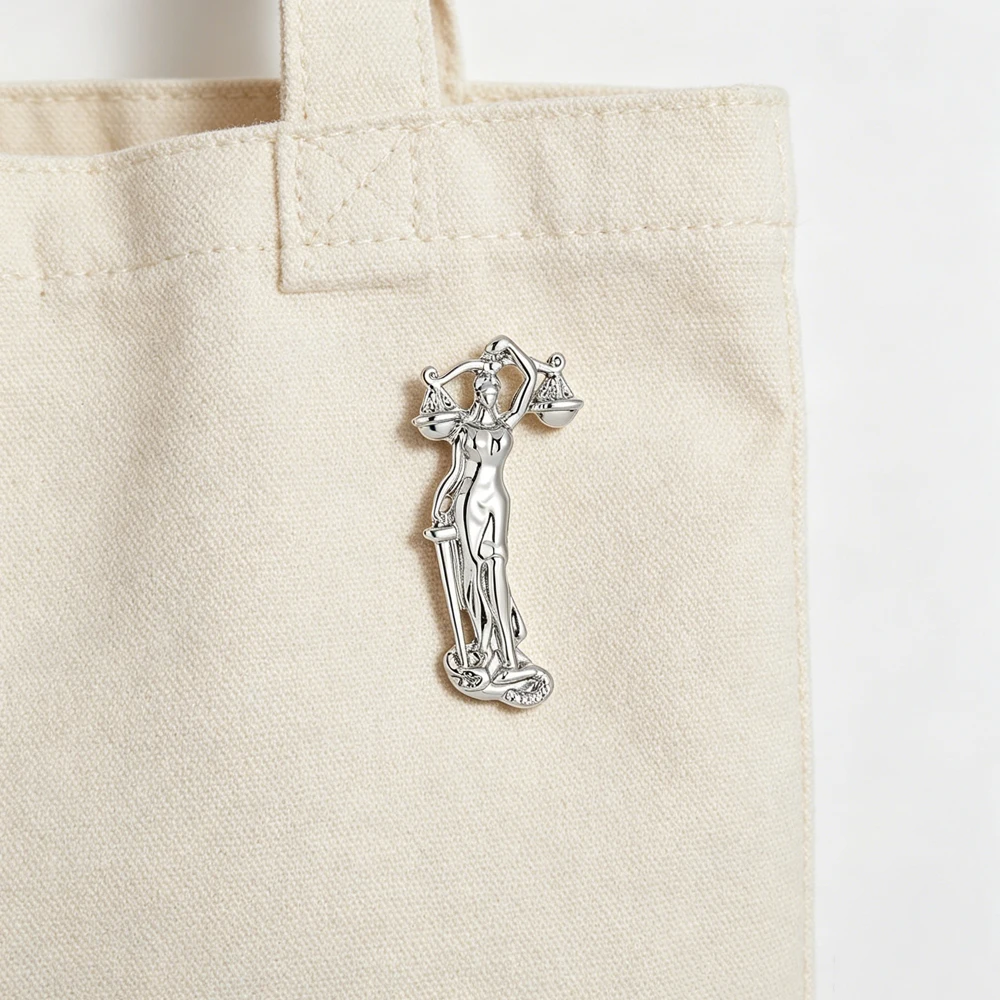 Catuni Goddess Of Justice Pin Metal Pin In The Form Of A Just Scale Exquisite Jewelry Gift For Lawyers Judges And Law Students