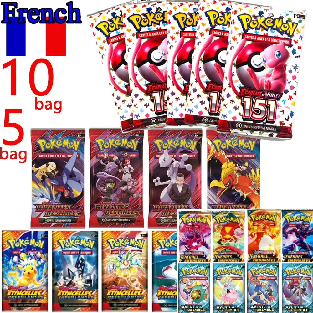 @= #   Pokémon français TCG: Ecarlet & Violet Etsncelles Astral Radiance Obsidian Flames Booster Box Pokemon cartes jeu 36 Pack boîte
