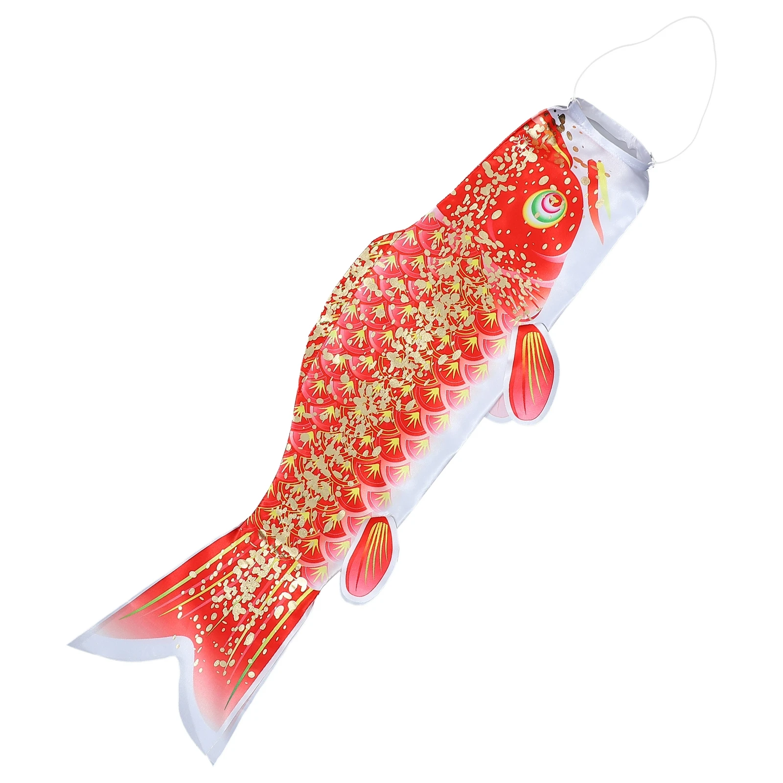 

Koi Fish Flag 70cm Golden Red Durable Fade Resistant Moisture Home Decor Proof Home Carp Fish Flag Decor Banner