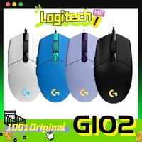 100% Original Logitech G102 Prodigy Wired Gaming Mouse USB Type A 8000 DPI For PC / Mac / Laptop Laptop Accessories Mouse