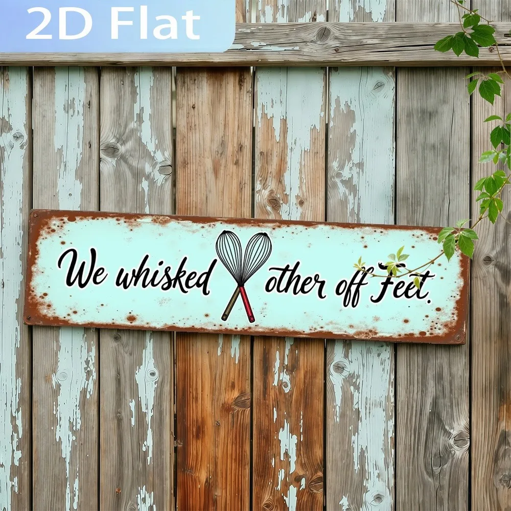 Custom Whisked Each Other Off Feet Sign Farmhouse Decor Only St Patricks Day Vintage Bar Wall 2D Flat view 5
