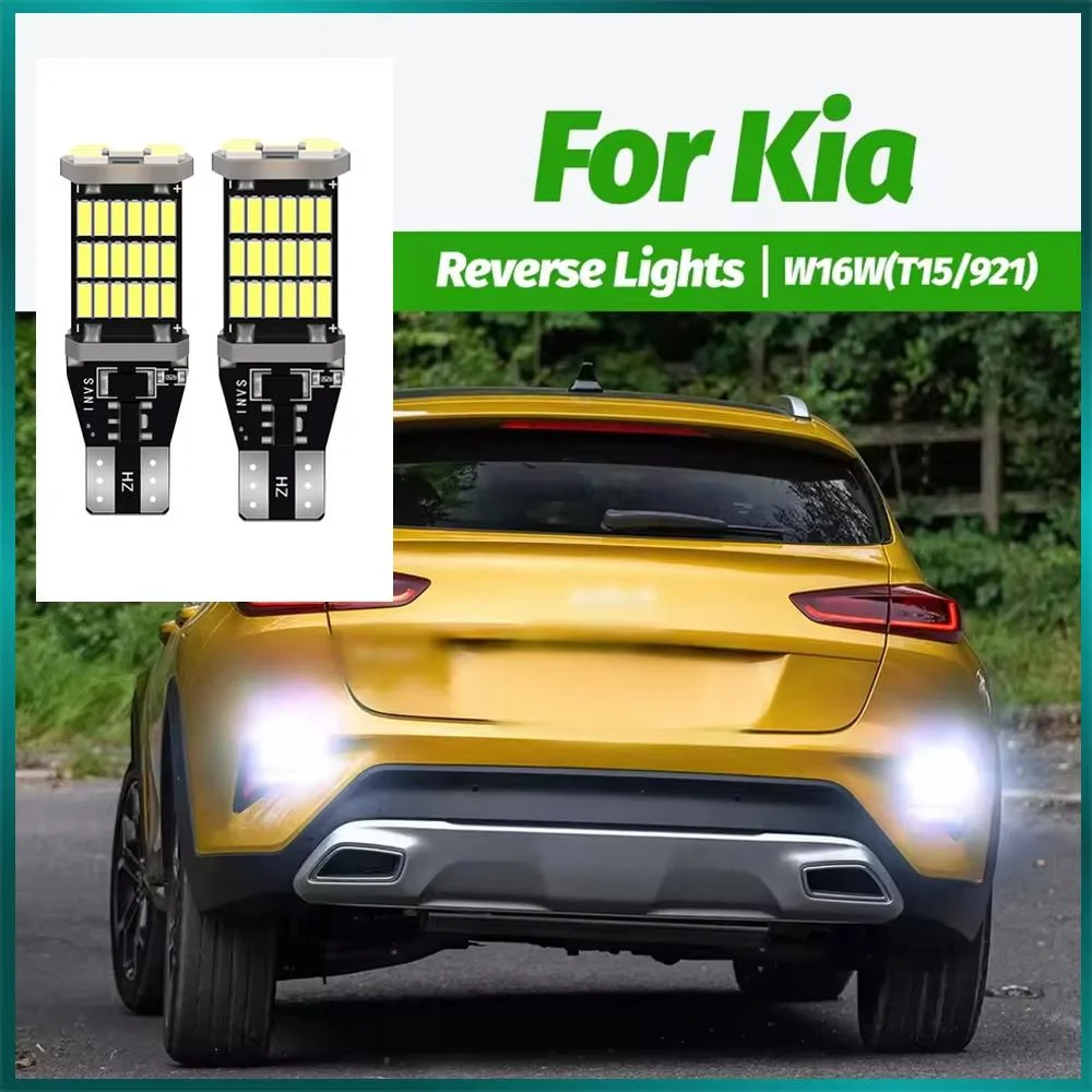 2x luz reversa led w16w t15 canbus para kia carens 4 magentis niro optima procede sedona 2 3 seltos stinger stonic venga xceed