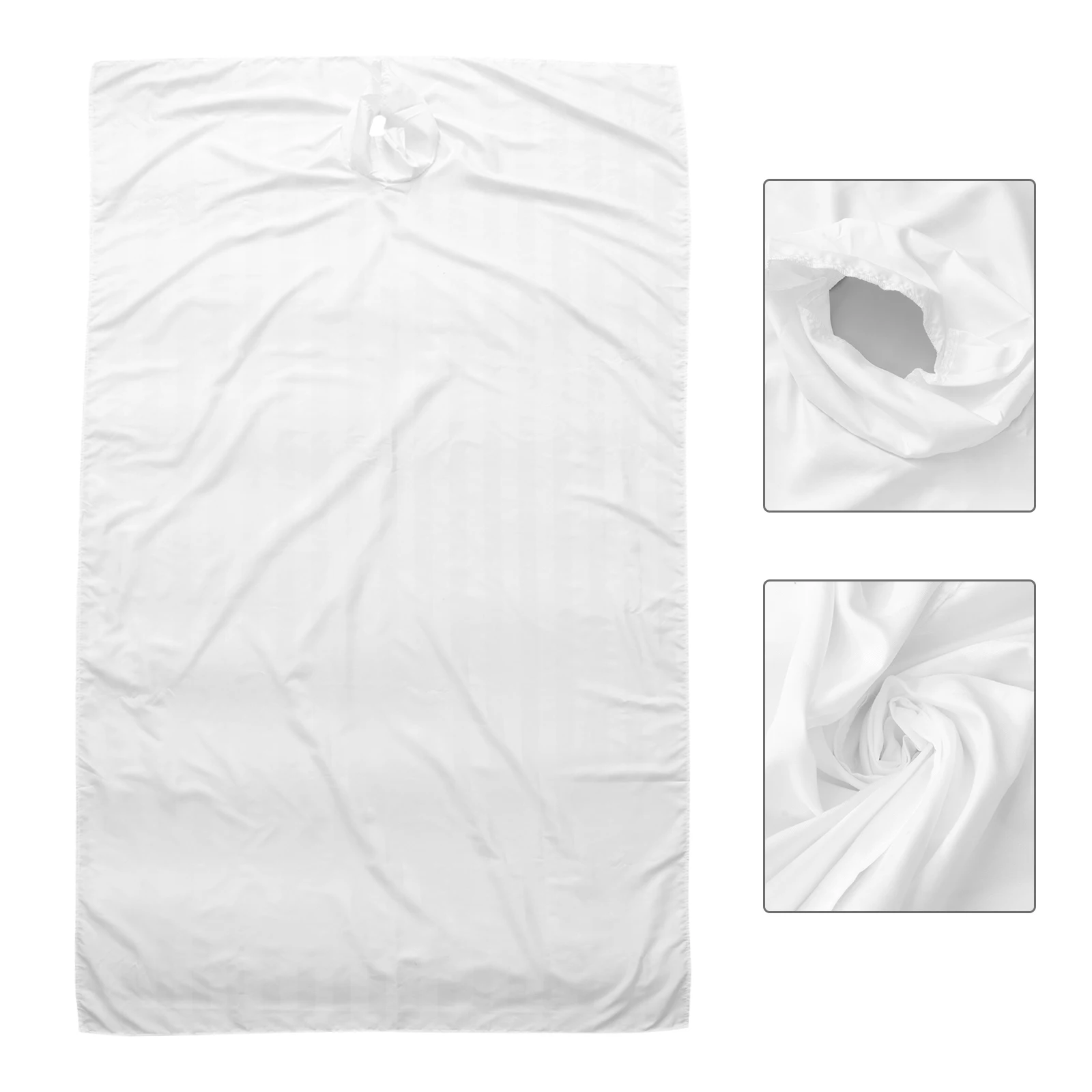

Spa Massage Bed Sheet Reusable Beauty Salon Bedsheet Washable Anti-Wrinkle Polyester Fiber Face Bed Hole Comfortable