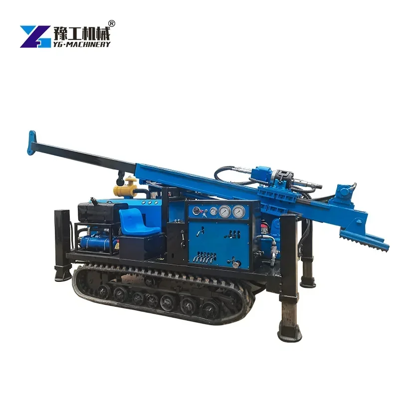 YG Hydraulic Mini Crawler Water Well Drill Rig Diesel Engine 300M Deep Air Track Bore Hole Drilling Rig Manufacturer