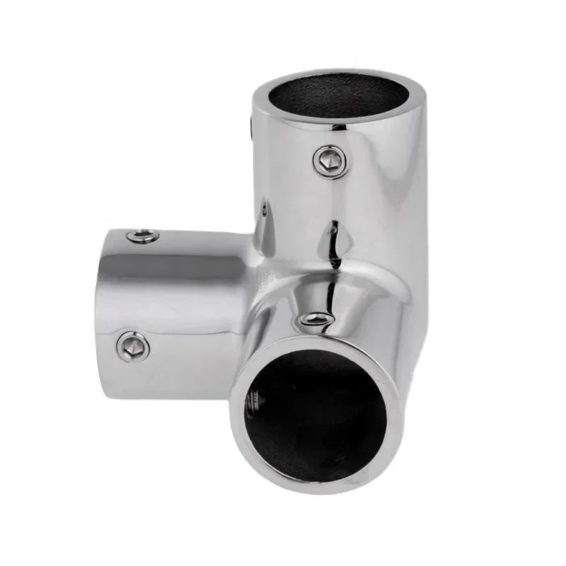 

Marine 316 Stainless Steel Boat Handrail Rail Tee Fitting 1 Inch 90 Degree 3 Way Corner Elbow