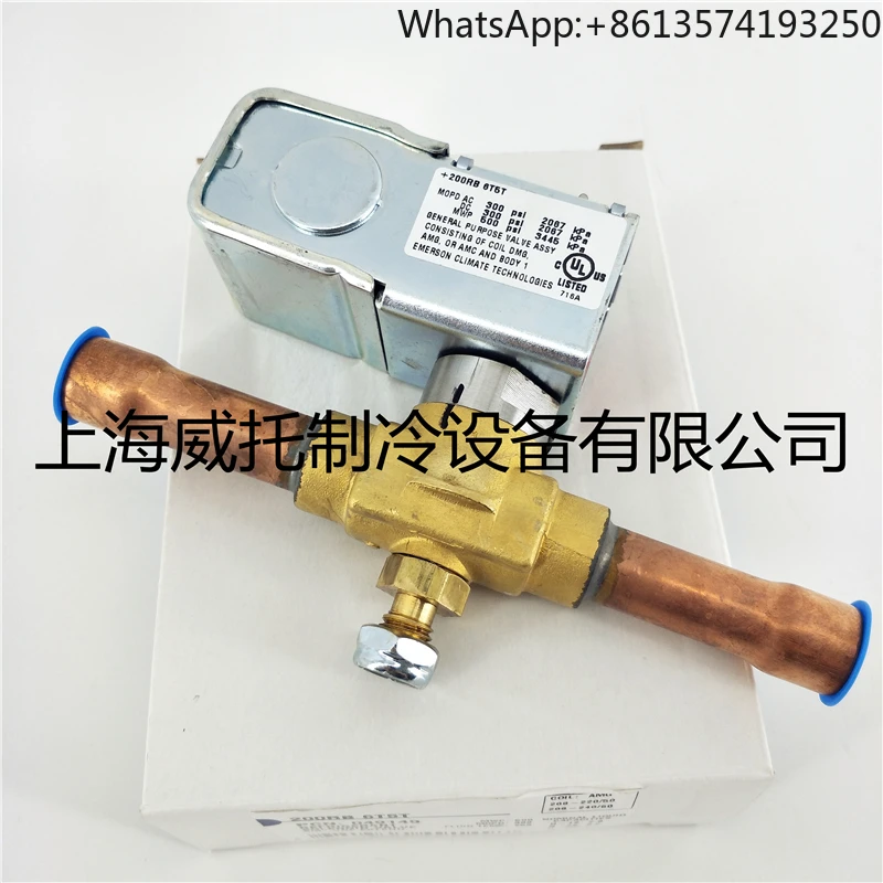 

EMERSON Emerson solenoid valve 200RB6T5T air conditioner cold storage solenoid valve 200RB 6T5T welding 5/