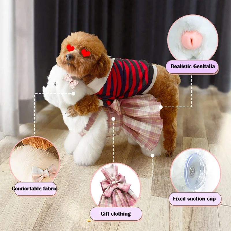 Interactive Sexual Dog Plush Toys Dog Stuffed Silicone Pet Sex Toys Training & Behavior Aids Pet Supplies Soft Goods for Dogs