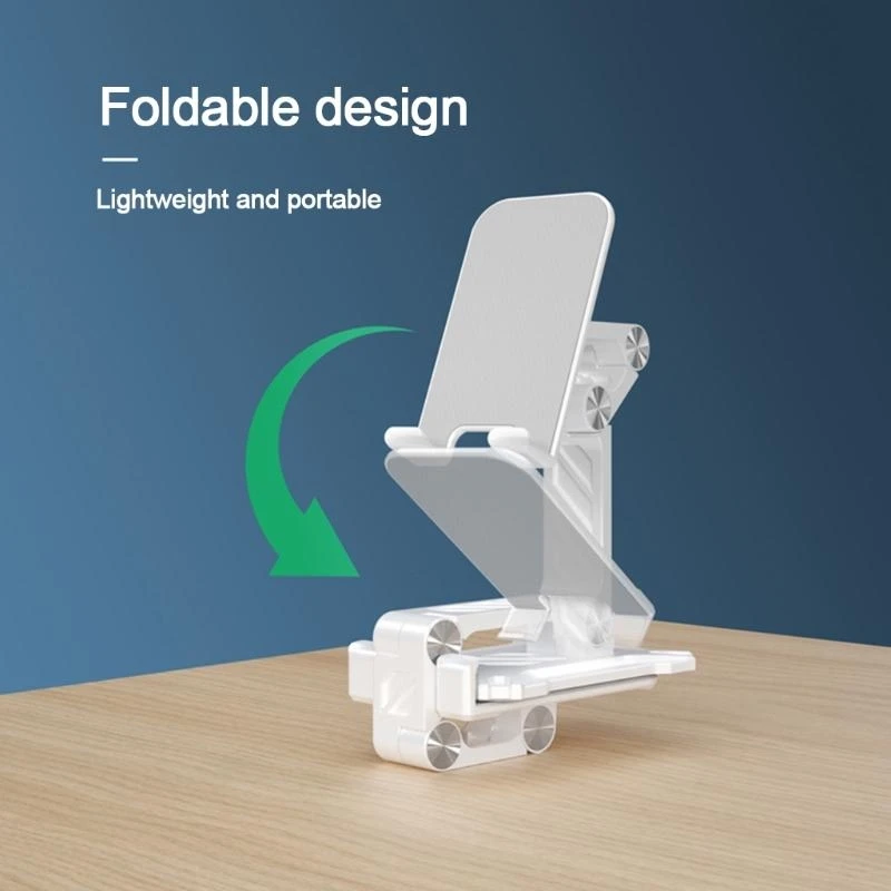 U55C Foldable Phone Holder Stand Non Slip Portable Cell Phone Pad Stand for Desk