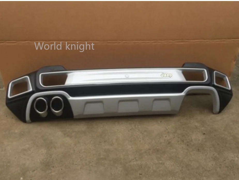 For Jeep Renegade 2016-2018 Car Rear Bumper Diffuser lip Spoiler ABS Chrome Car Styling Auto Protect Accessories Brand New