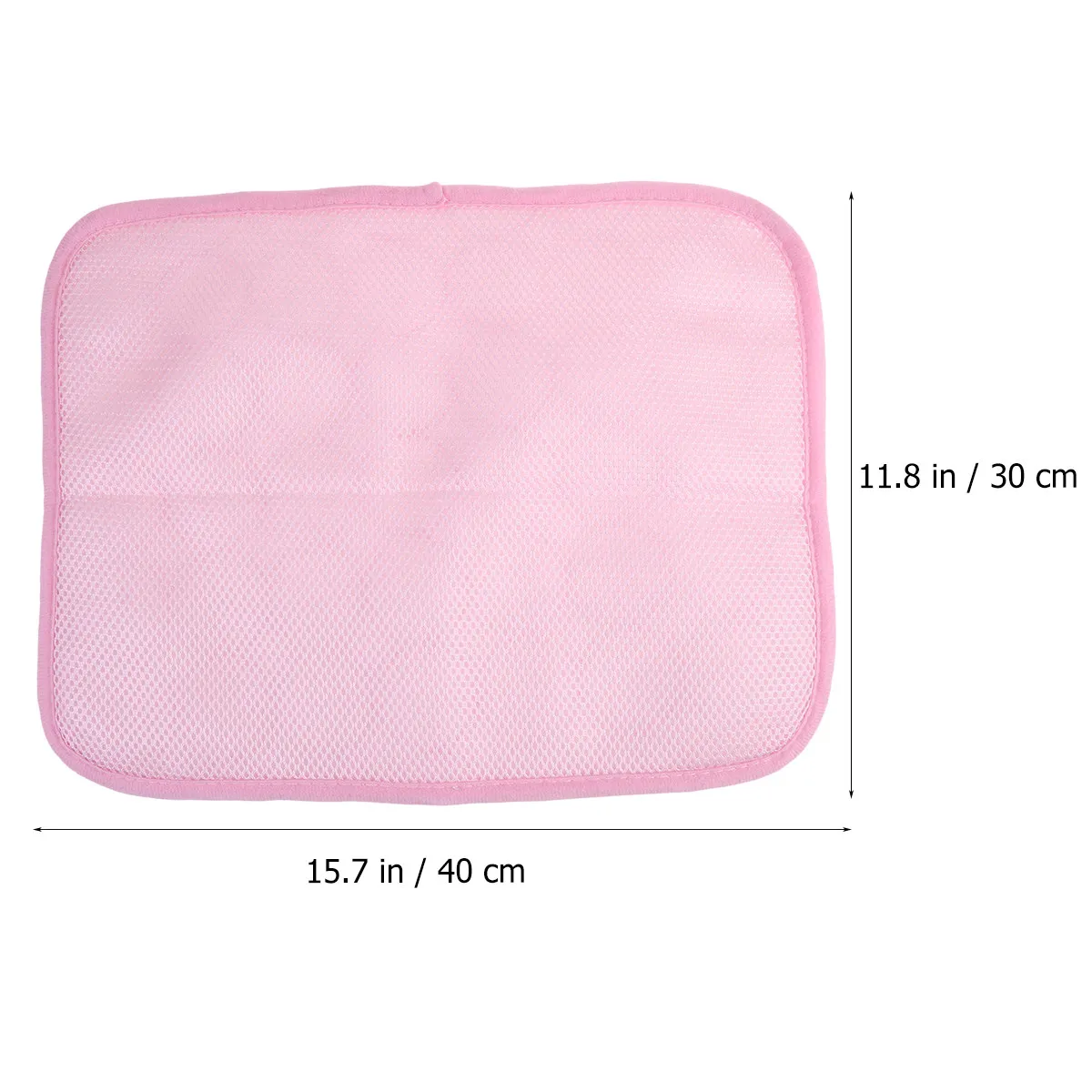 Pet Cool Mat Dog Cat Summer Ice Mat Lightweight Breathable Fabric Floor Protector 40x30 Pink Safe Skin Friendly Temperature