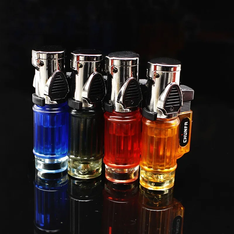 Encendedor Triple Llama 2026, Encendedor de Butano a Prueba de Viento, Pistola de Pulverización Portátil, Ideal para Pipas y Cigarros, Gadget Práctico para Hombres al Aire Libre