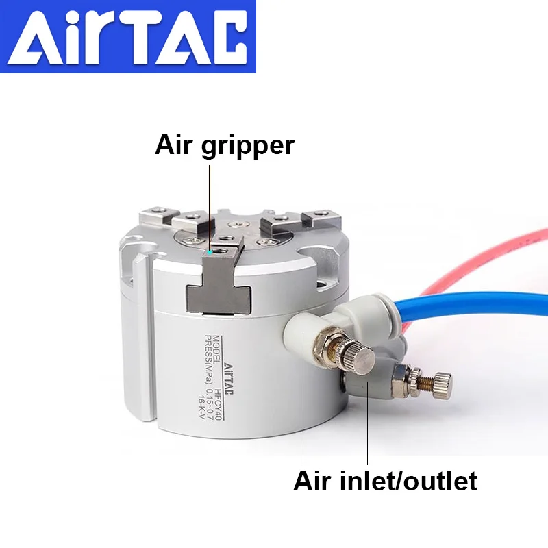 HFCI HFCY HFCX 16/20/25/32/40/50/63 مللي متر تتحمل مزدوج التمثيل اثنين ثلاثة أربعة أصابع موازية نوع الهواء الهوائية القابض #6