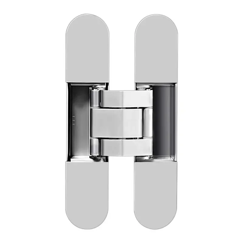 Three-dimensional invisible door hinges Wooden door folding blind doors Cross 180 degree inside and outside Open hidden hinges