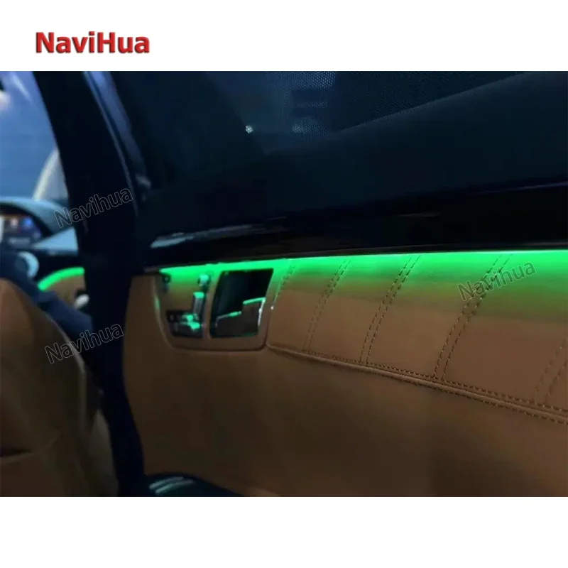 Navihua Car Interior Light AC Air Vent Cover LED Ambient Light for Mercedes Benz S Series W221 Upgraded to W222