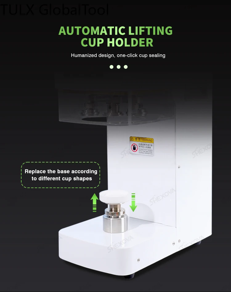 

TULX Automatic Non-rotary Can Sealing Machines for Plastic Bottle Beverage Can Sealer Filling Aluminum Cap Barrel Sealing Machin