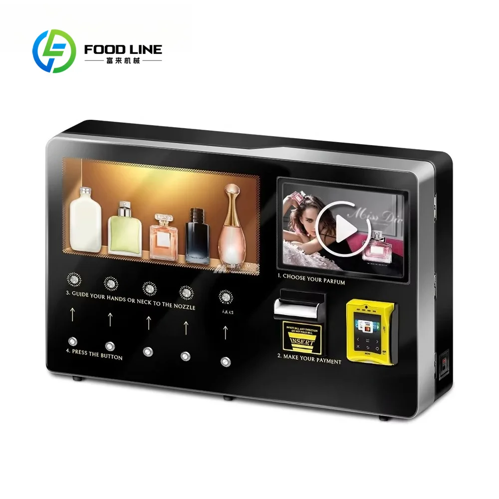 Functional Stylish Perfume Bar Vending Equipment OEM ODM Custom Service Long Service Life Applied In Upscale Cafe Lounge Space