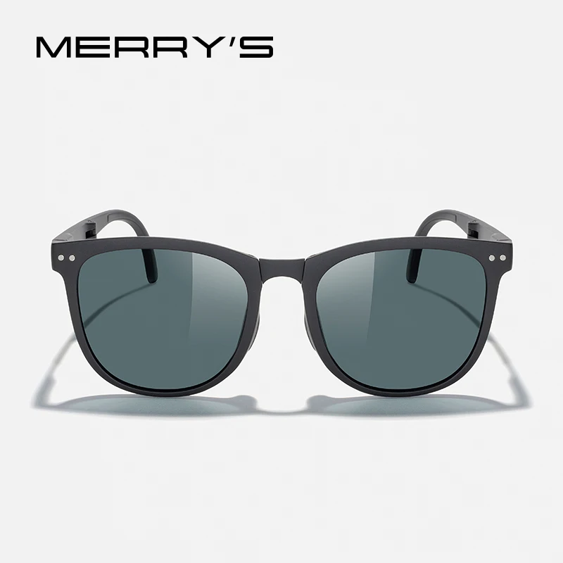 MERRYS DESIGN Polarized Foldable Sunglasses for Women Men UV Protection Trendy Folding Ultralight TR90 Frame with Case S6315