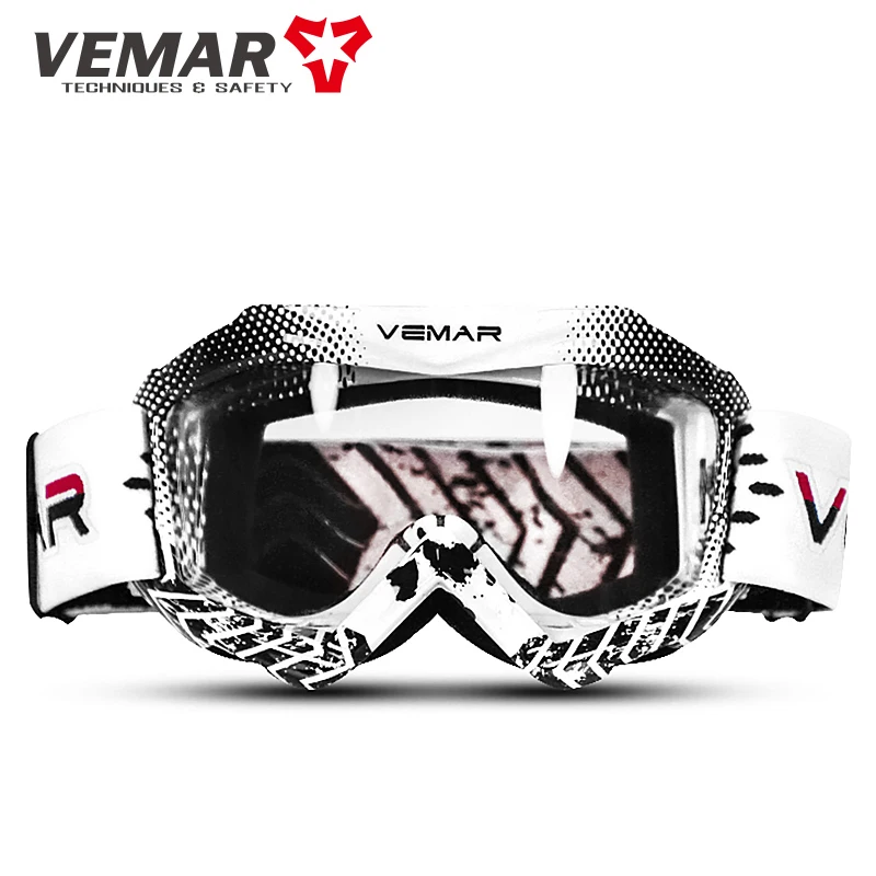 VEMAR Motorcycle Chlidren Glasses PC Lens Dust-proof Motocross Goggles Off-Road Kid Windproof Motorbike Goggles Breathable