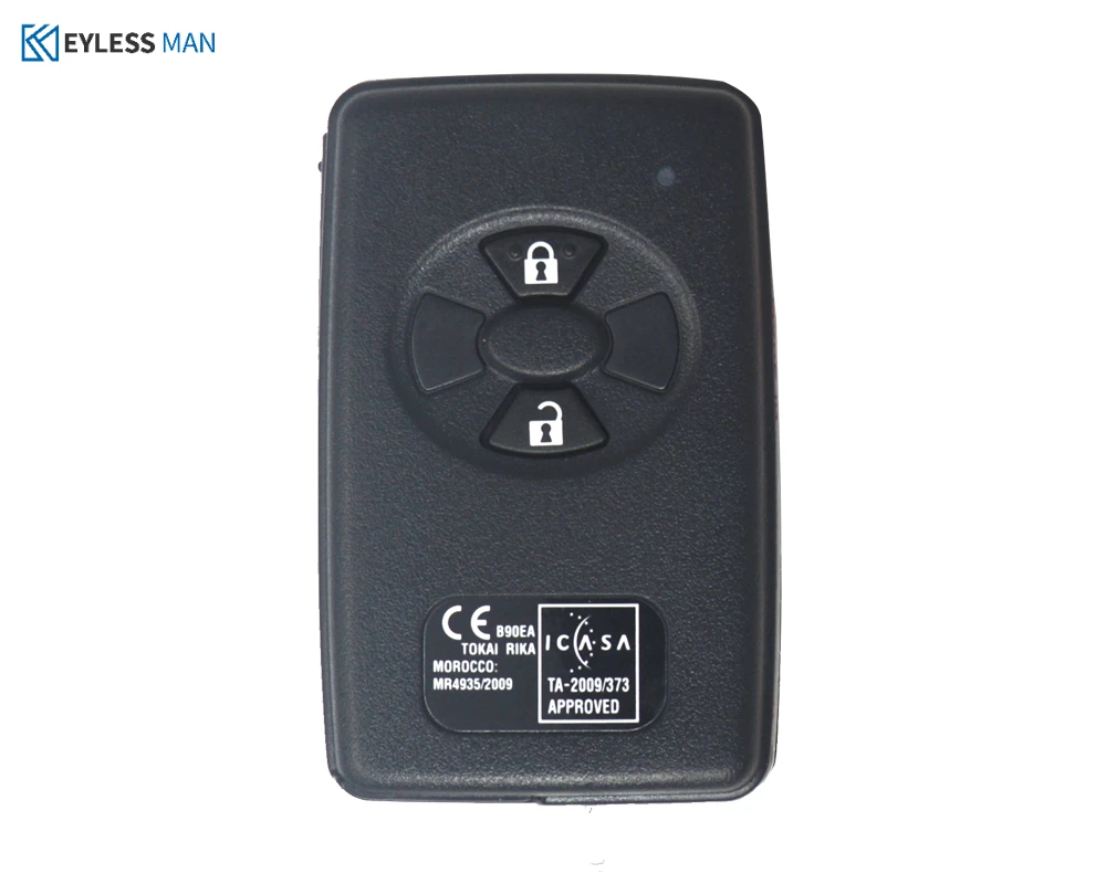 Aftermarket B90EA Smart Remote Car Fob for Toyota Yaris Rav4 2006+ with P1 98 4D-67 DST80 433MHz ASK 89904-12170 Keyless Go