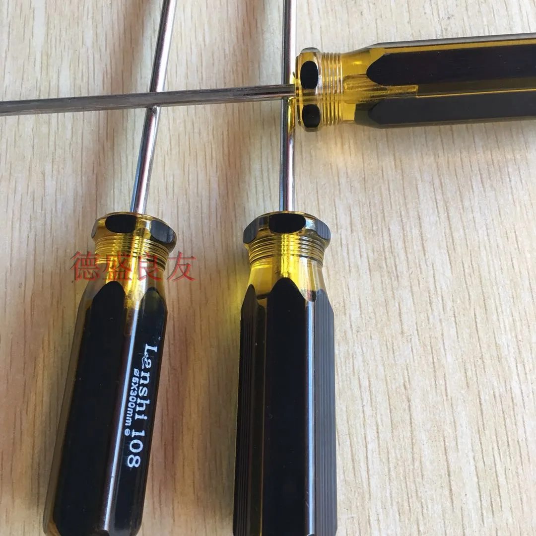 Screwdriver One-Word Screwdriver Lengthened Screwdriver Plastic Handle 0.525 Long Screwdriver