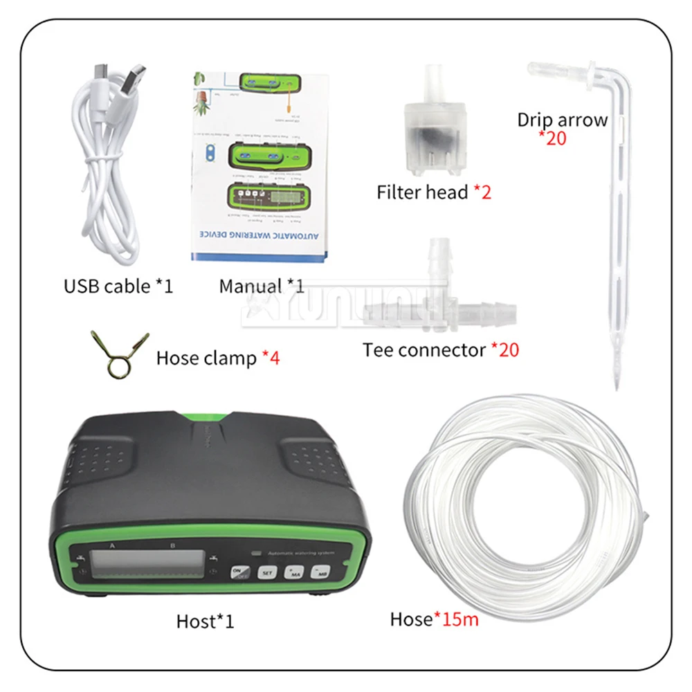 Watering Device Potted Plants Timed Watering Garden Balcony Drip Irrigation Sprinkler System Automatic Intelligent Double Pump