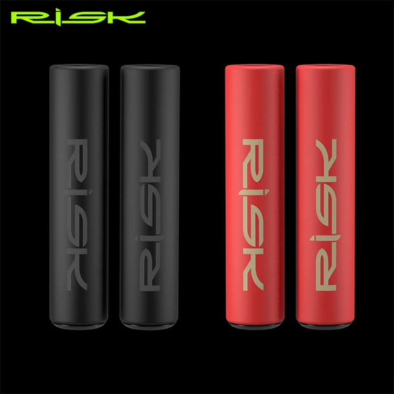 RISK Bicycle Handlebar Grips MTB Bike Grips With Dust Plug Shock-Absorbing Anti-skid Bike Grips Cycling Handle Cover