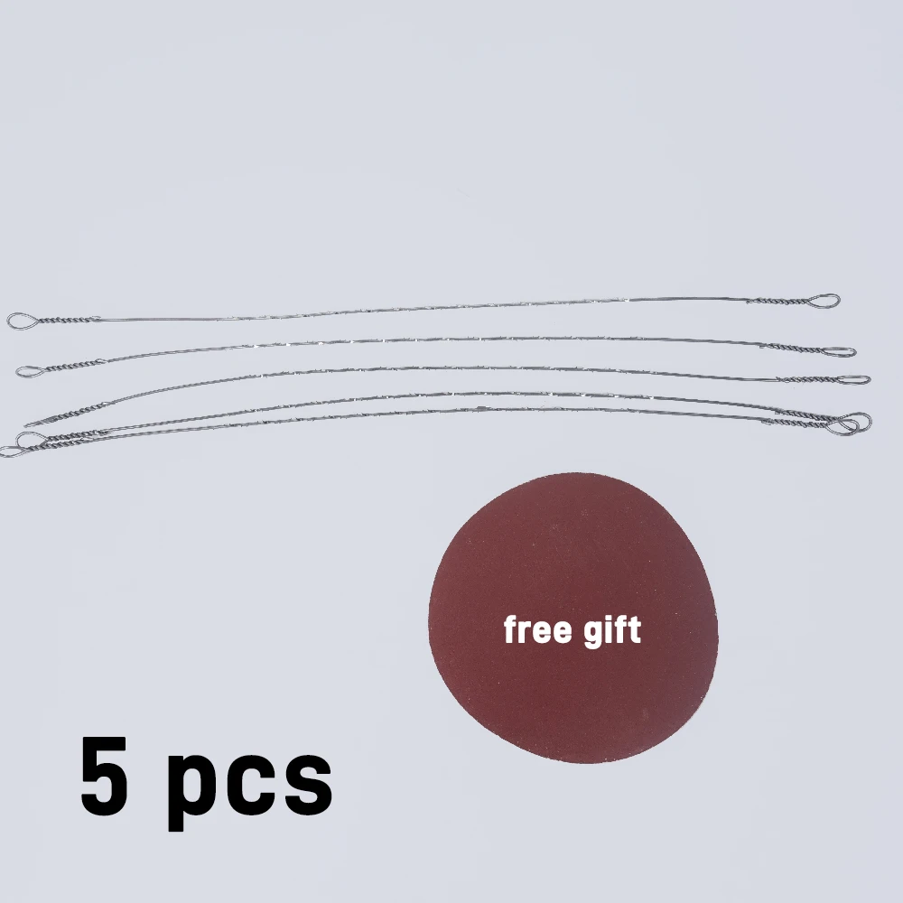 

5 шт., 300 мм/12 дюймов, спиральные зубья, сменные лезвия для проволочной пилы для резьбы по дереву, пилы для резки, 1 шт., шлифовальная бумага