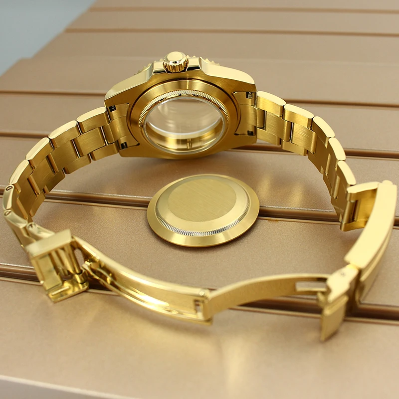 40mm Watch Case Ceramic Bezel Brushed Strap Sapphire For SUB Seiko NH34 NH35 NH36 NH38 Miyota 8215 ETA 2824 Movement 20ATM Diver