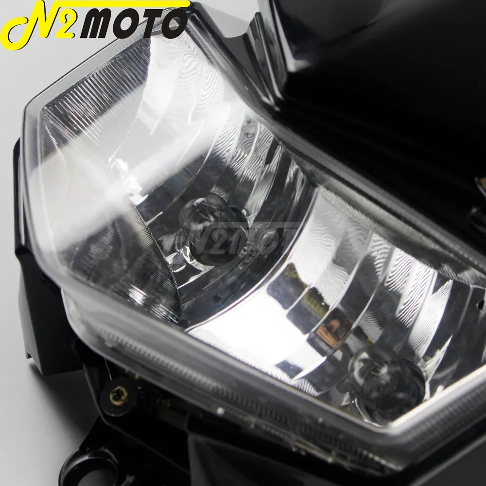Black Blue Headlight Fairing For Kawasaki KLX250 KLX250S D-Tracker X 250 KLX250SF Dirt Bike Motocross Supermoto Twin Front Lamp
