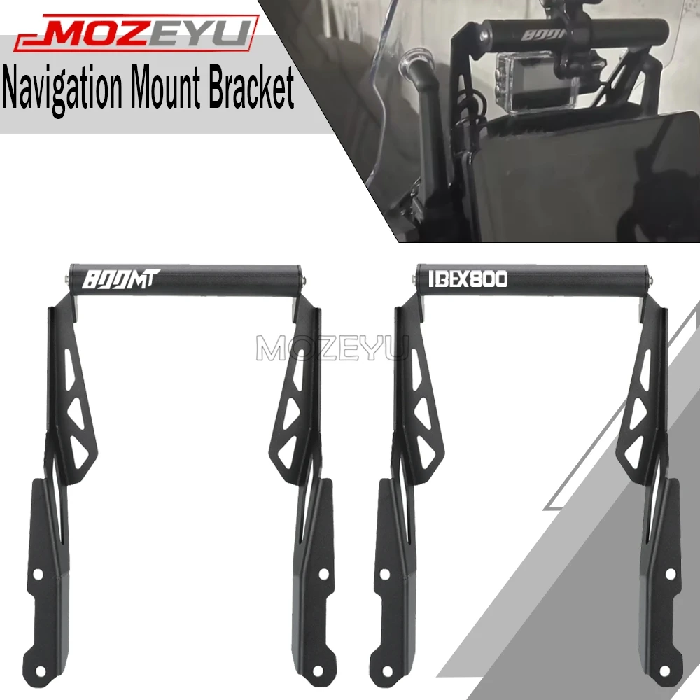 

MOZEYU 2026 CF800MT Navigation Bracket GPS Mount Stand Supporter Holder For CFMOTO Ibex 800E / S / T 800MT 2023 2024 2025 MT800