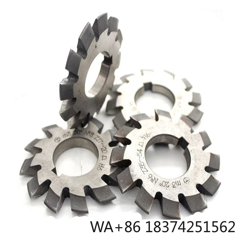 

LIVTER 8PCS NO.1-NO.8 M0.4 M0.5 M0.6 M0.7 M0.8 M1 M1.25 Modulus PA20 Degrees HSS Gear Milling Cutter Gear Cutting Tools