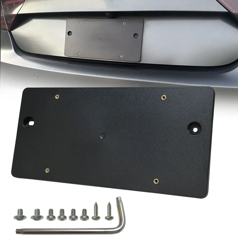 

Rear License Plate Mounting Tag Bracket Holder +Screws For Audi Q5 SQ5 2009-2024 A4 S4 2013-2023