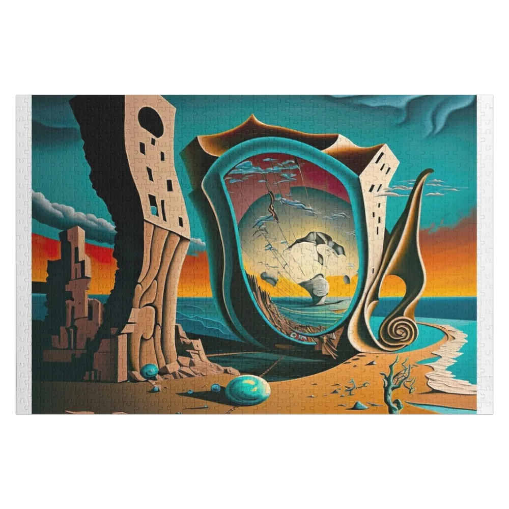 

A tribute to Salvador Dali - Persistence of memory 4 Jigsaw Puzzle Personalized For Kids Personalized Photo Gift Puzzle