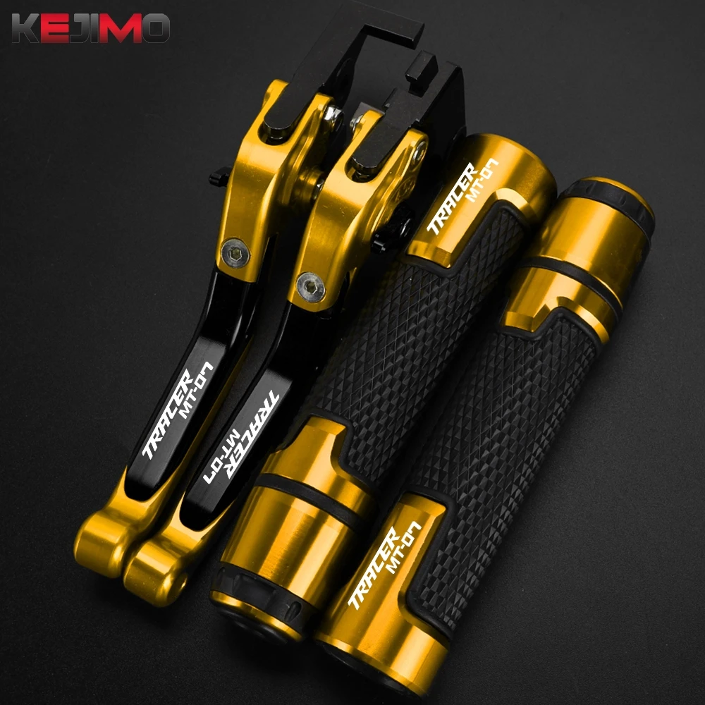 

For Yamaha MT07 TRACER 2016-2020 2021 2022 2023 24 Motorcycle Adjustable Brake Clutch Lever Handlebar Ends MT 07 Tracer GT 2019