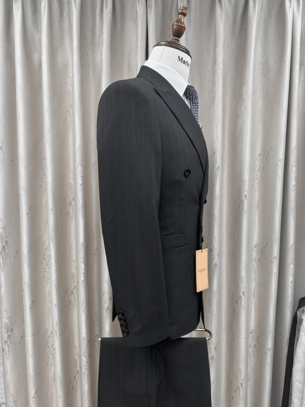 2026 novo conjunto de terno listrado 2 peças para homens conjuntos de noivo de casamento S-3XL bonito elegante masculino duplo breasted ternos festa de formatura wear