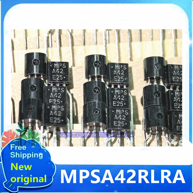 10 PÇS/LOTE MPSA42 MPSA42ZL1G MPSA42RLRA TO-92 100% Novo Original