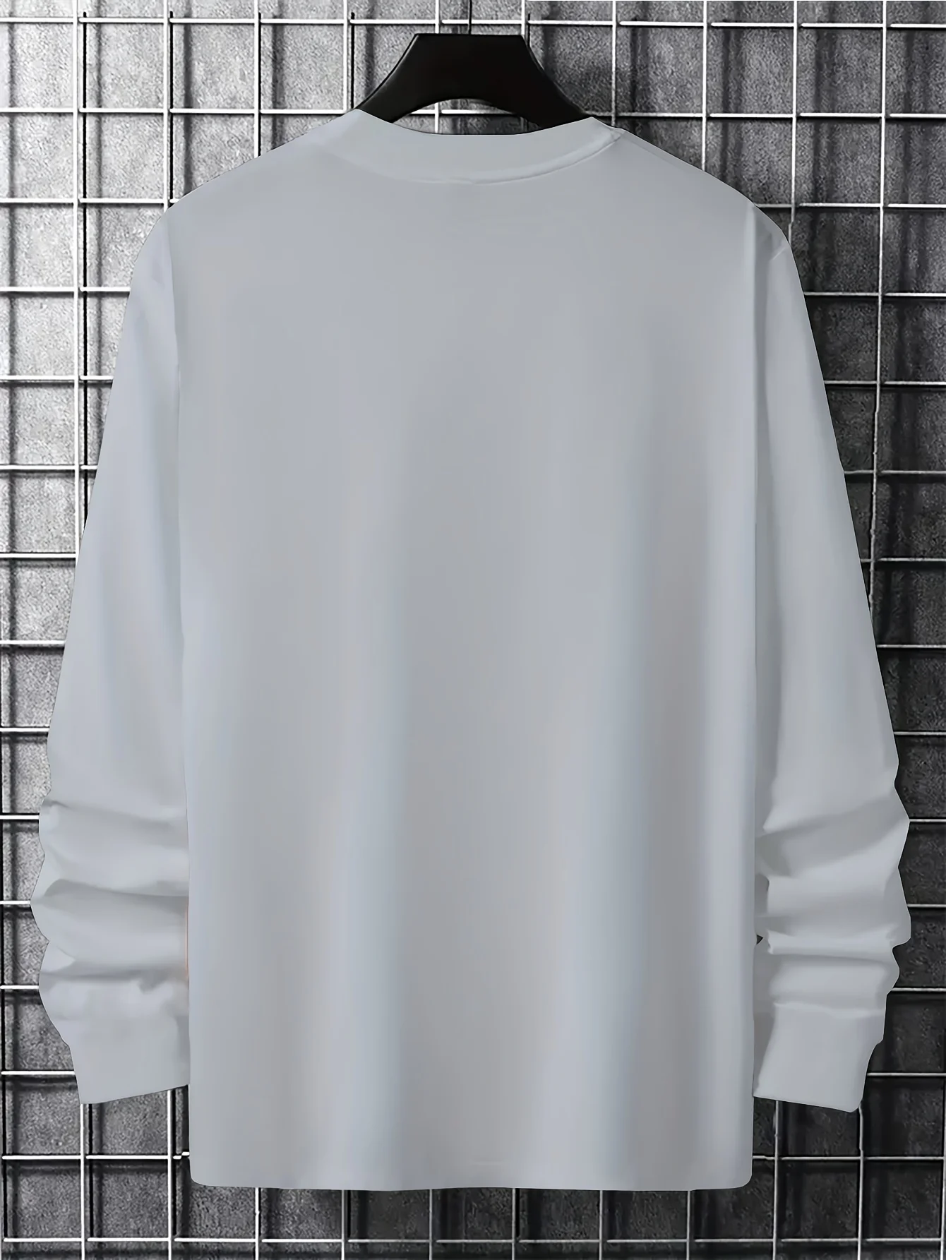 Men's Daily Versatile Casual Long Sleeved T-shirt With Printed Round Neck For Warmth And Casual Wear In Autumn And Winter