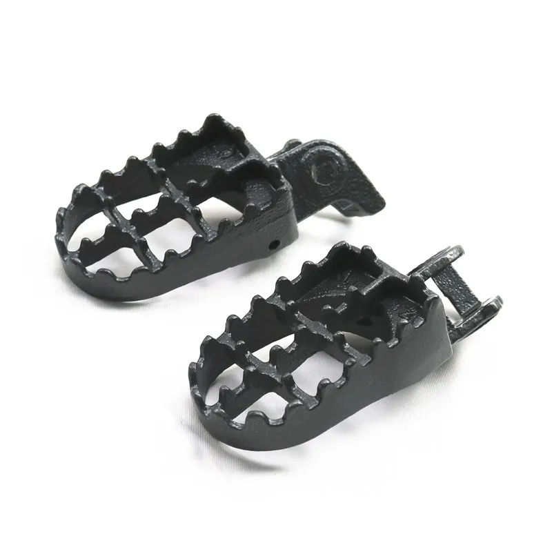 Grey Steel FOOT PEGS For 88-94 HONDA CR125 CR250 CR500 CR 125 250 500 Dirt Bike
