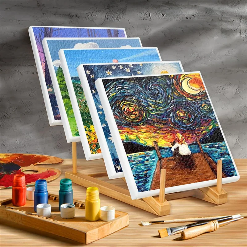 NEW-Small Art Drying Rack, Art Storage Rack,5 Layers Paint Display Rack Storage Stand For Canvas Boards, For Painting Canvas