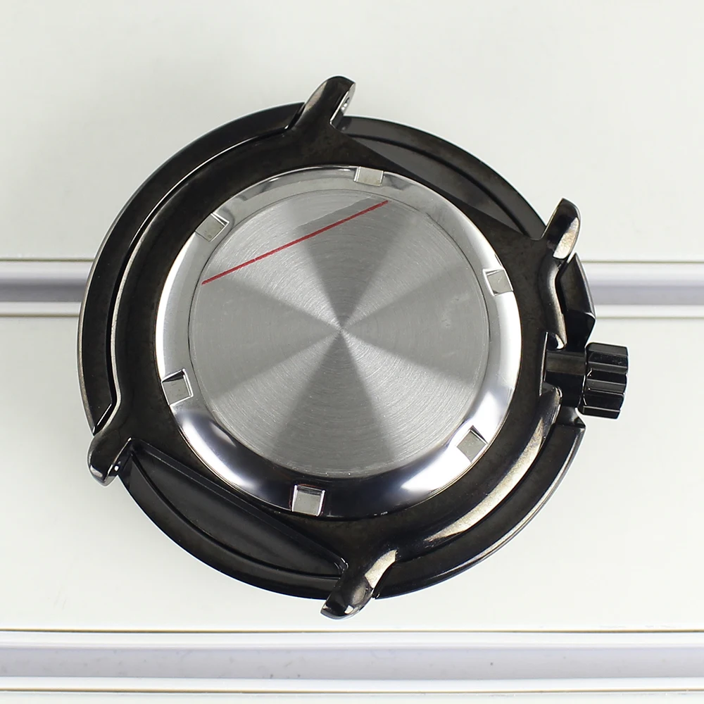 Gun 20ATM 47mm Leuchtendes Tuna-Gehäuse mit Saphirglas für Taucheruhren, passend für Seiko NH35 NH36 NH38 NH34 4R36 Automatikwerk, Uhrenmodifikation – Detail 6