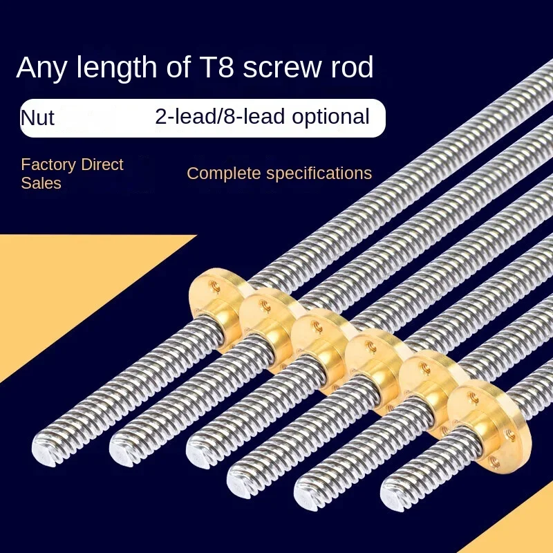 

Nut T8 Linear 42 Stepper Motor Screw Rod 3D Printer Screw Rod Trapezoidal Rod Sliding Table